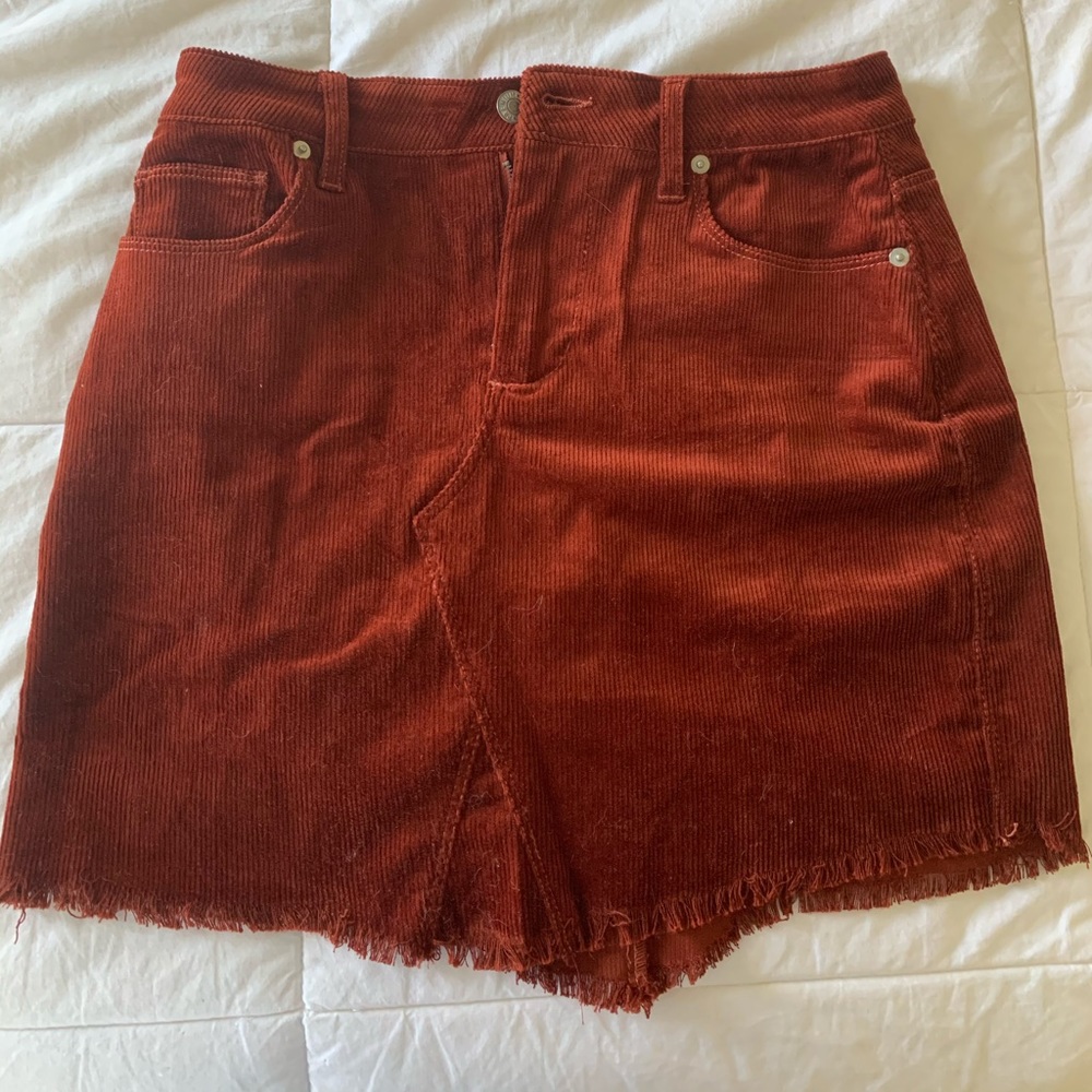 Red corduroy skirt forever 21